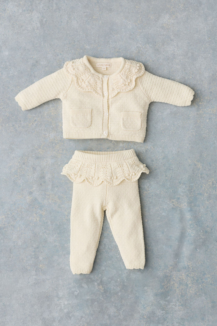 Cream Williane Cardigan and Leggings