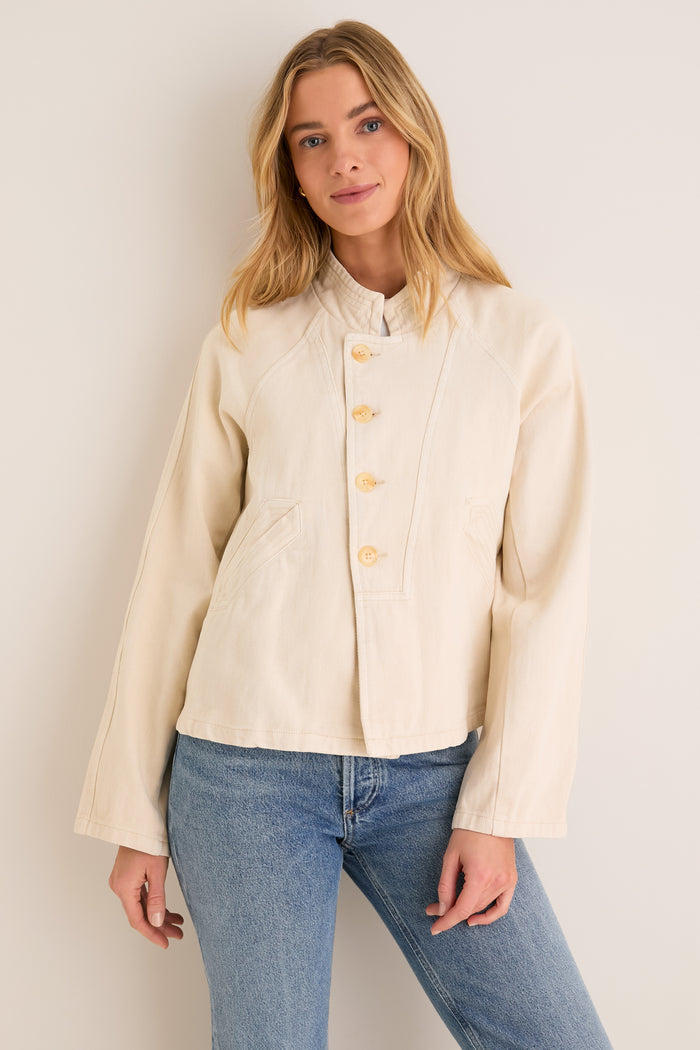 Creme Canvas Ripley Jacket