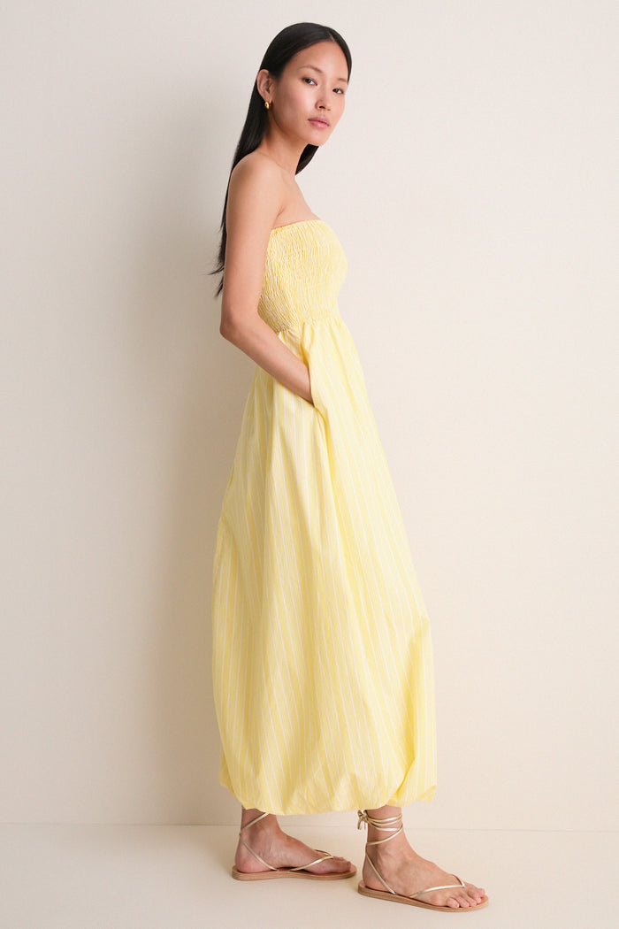 Daffodil Elisa Stripe Lunaire Midi Dress