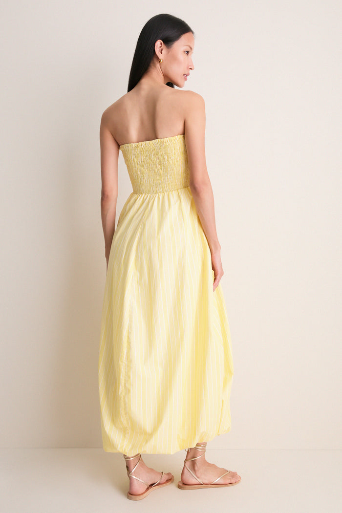 Daffodil Elisa Stripe Lunaire Midi Dress