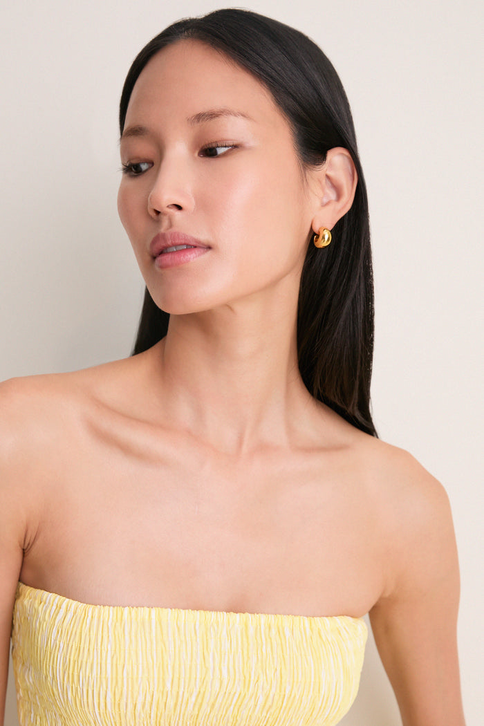 Daffodil Elisa Stripe Lunaire Midi Dress