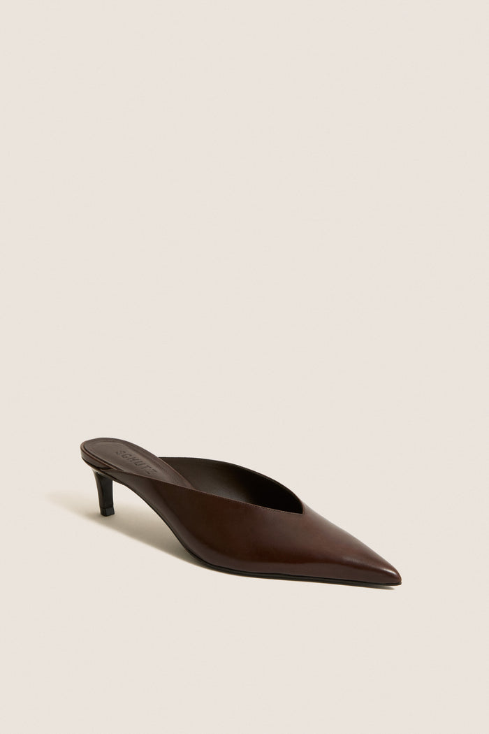 Dark Brown Loren Mid Heels