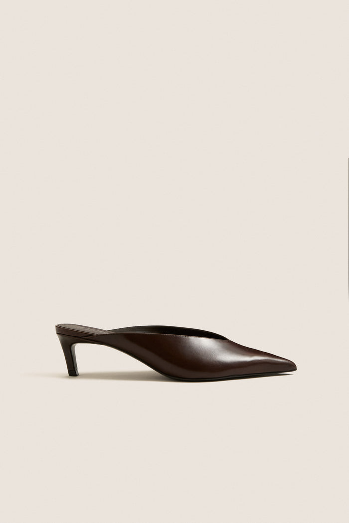 Dark Brown Loren Mid Heels