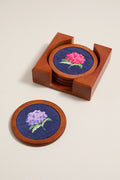 Dark Navy Hydrangea Coasters