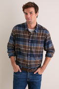 Dark Sand Copswell Relaxed Checked Shirt