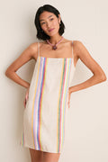 Day Trip Stripe Laura Linen Mini Dress