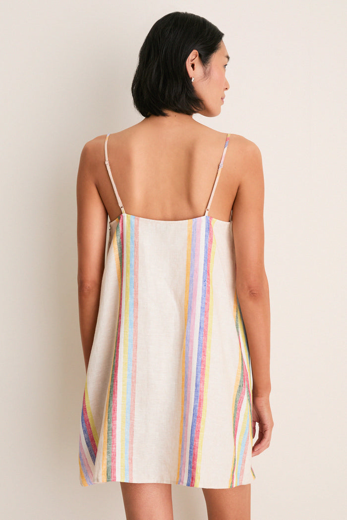 Day Trip Stripe Laura Linen Mini Dress