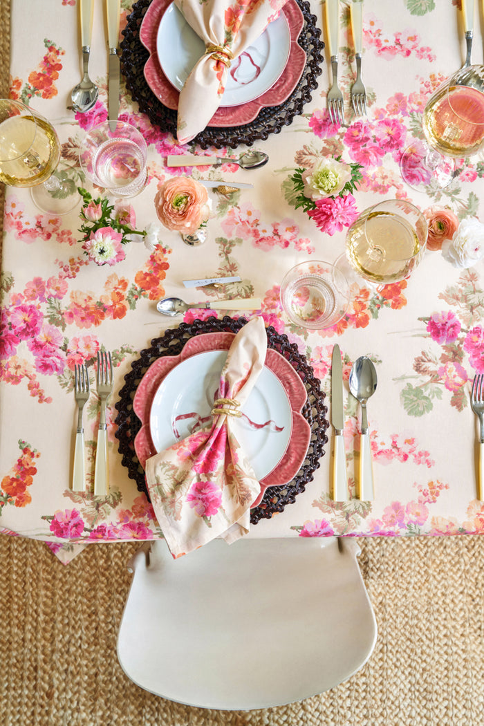 Delphinium Bloom Printed Napkins Set of 4