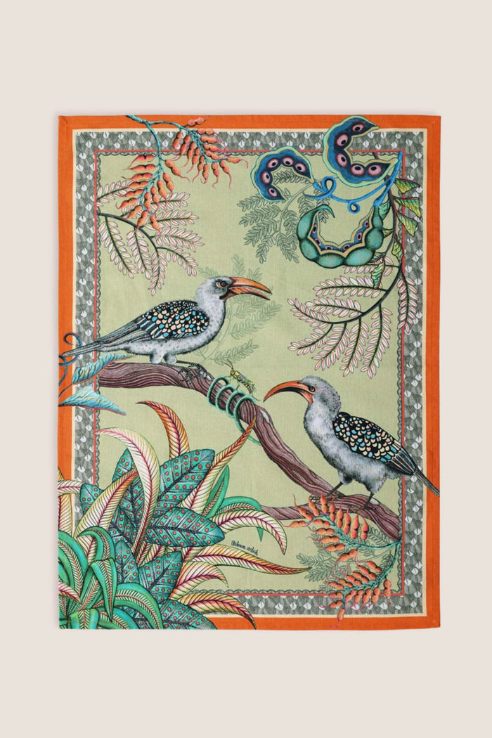 Delta Hornbill Garden Tea Towel