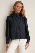 Denim Cropped Newbury Shirt Jacket