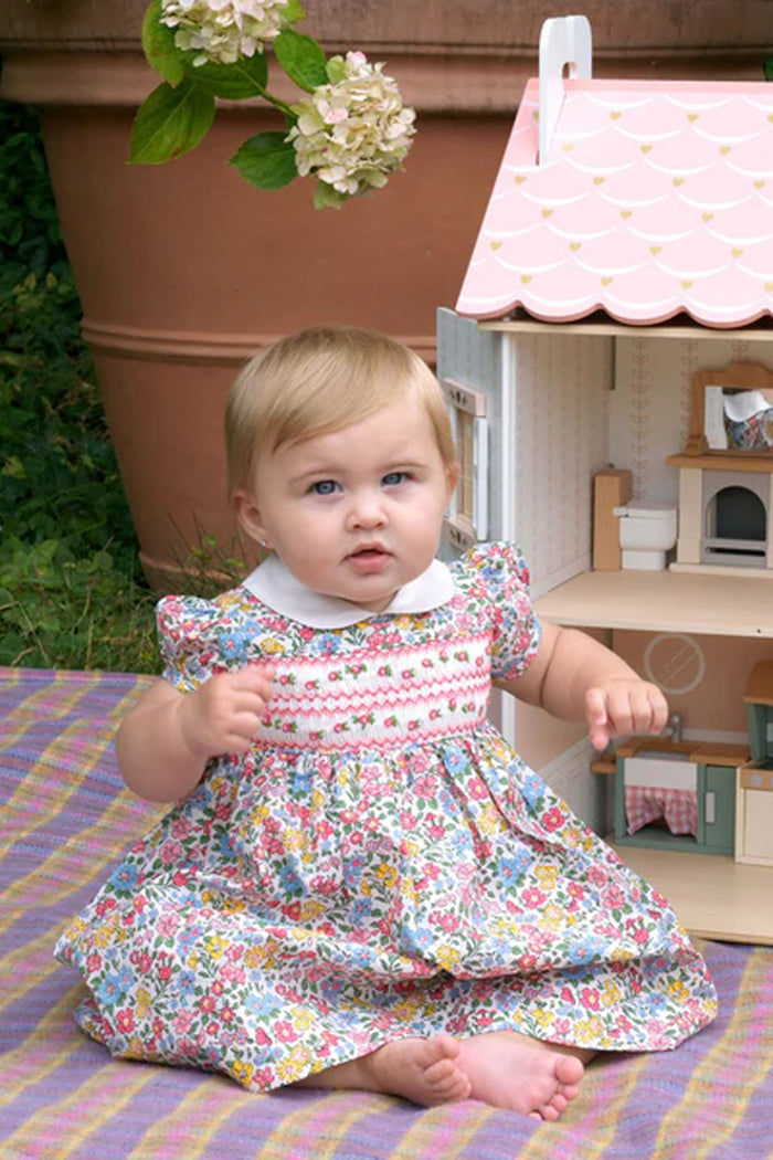 Ditsy Floral Smocked Dress and Bloomers