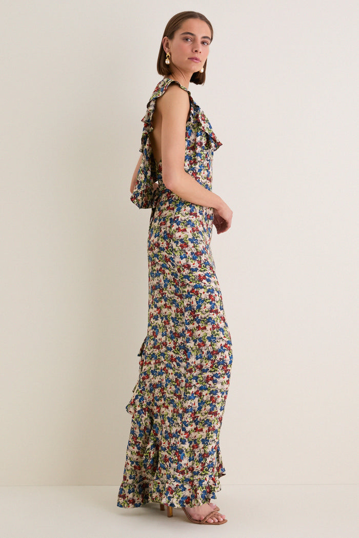 Ditsy Meadow Clemence Maxi Dress