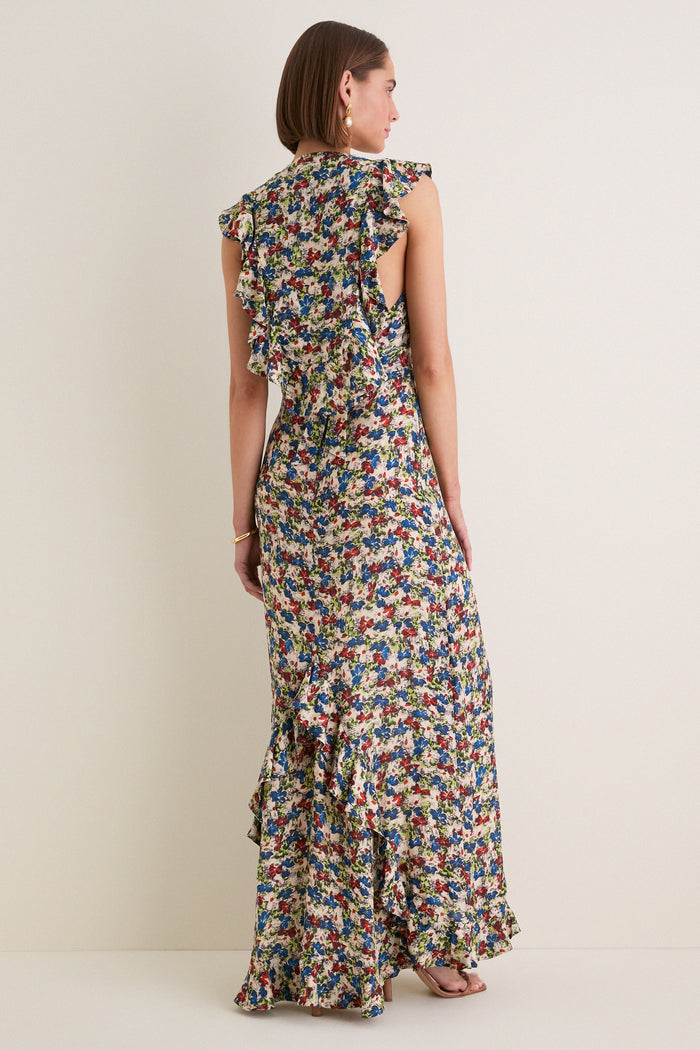 Ditsy Meadow Clemence Maxi Dress