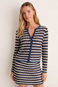 Dockside Stripe Knit Martha Cardigan