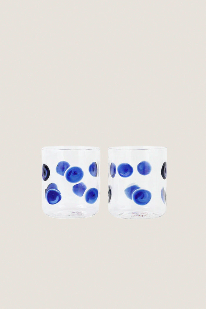 Drop Blue Double Old Fashioned (Set of 2)