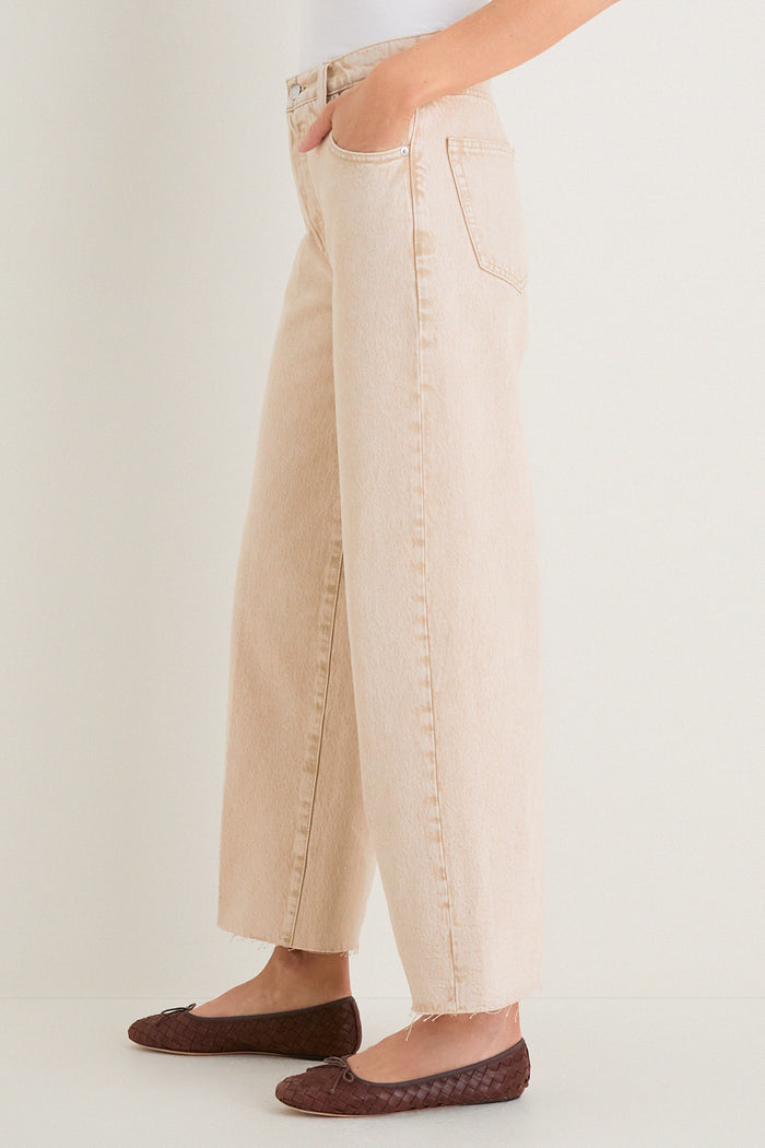 Dune High Rise Bowed Wide Leg Tate Crop