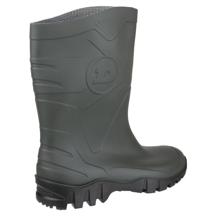 Dunlop Mens Dee Calf Length Wellington Dark Green