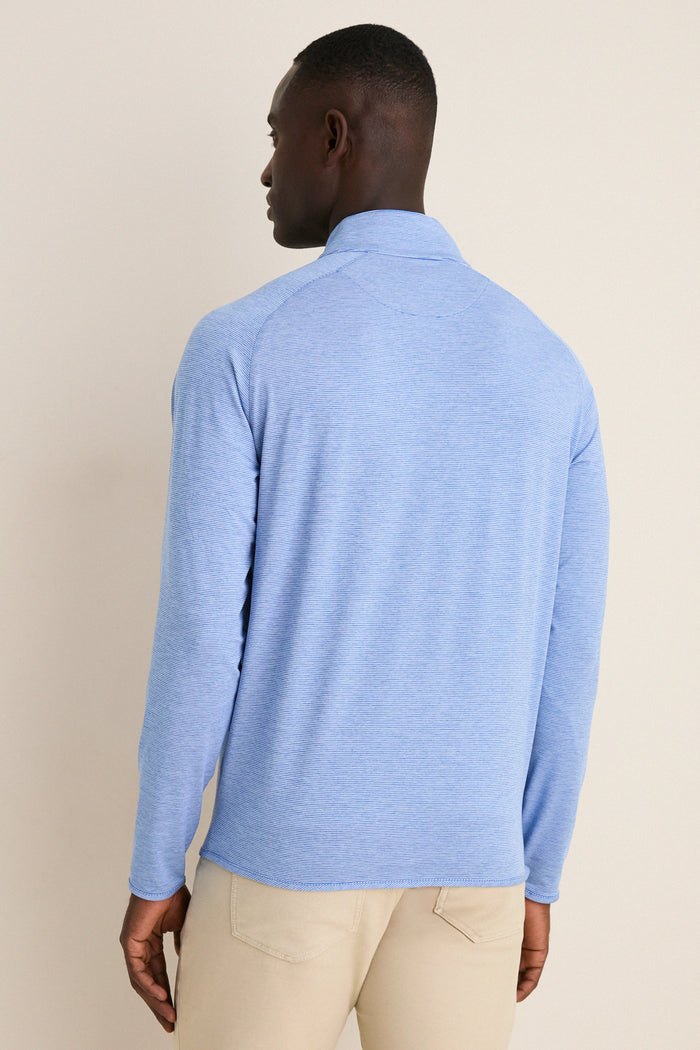 Dust Blue Stealth Stripe Performance Quarter Zip