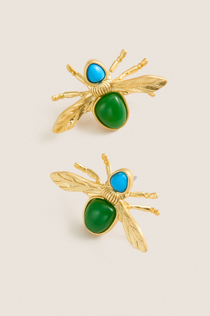 Emerald Green Abeille Earrings