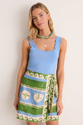 Endless Sky Ric Rac Compression Tank