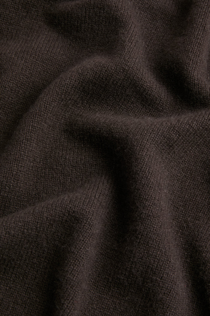 Espresso Cashmere Triangle Scarf
