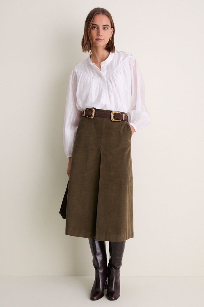Espresso Suede Double Buckle Arch Belt