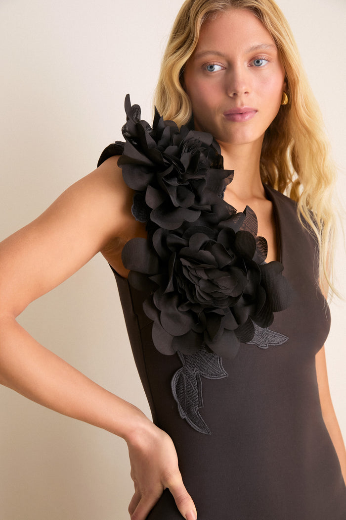 Exclusive Brown Zahara Dress