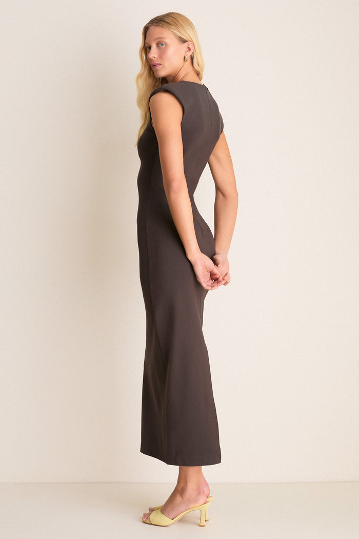 Exclusive Brown Zahara Dress