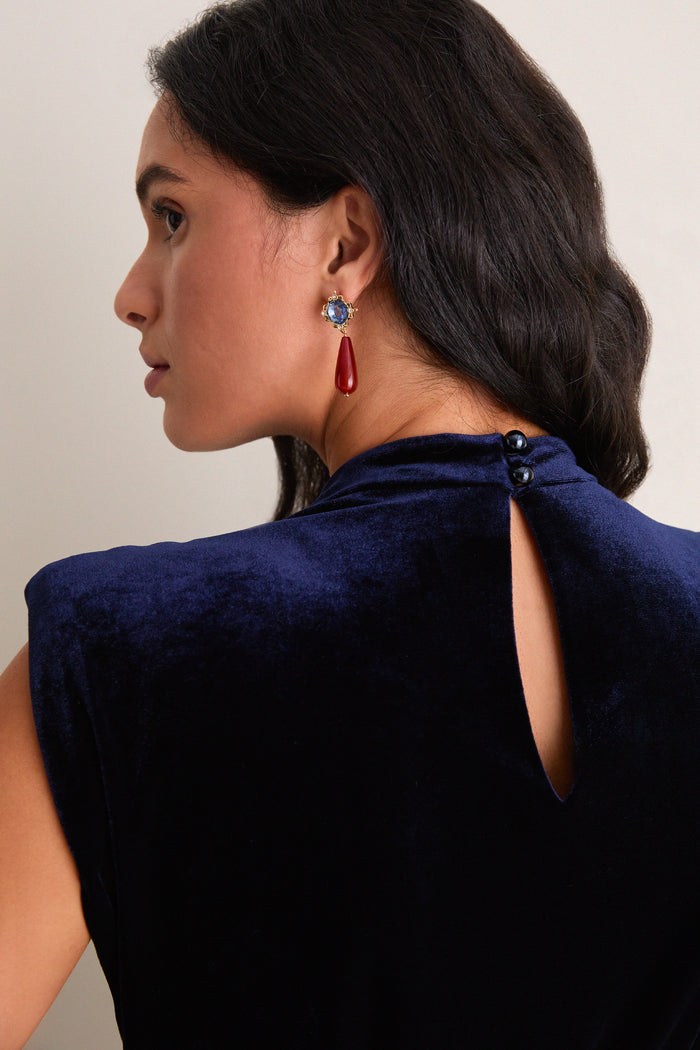 Exclusive Deep Navy Al Dress