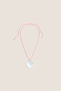 Exclusive Mother of Pearl Daisy Cord Necklace