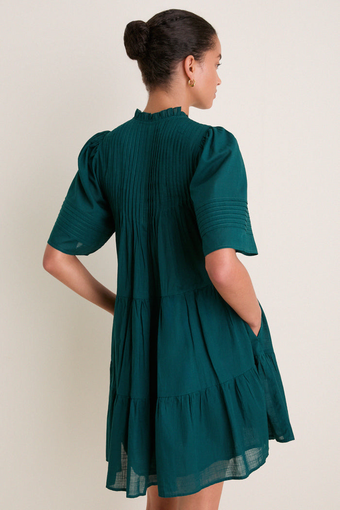 Exclusive Turquoise Roni Short Sleeve Dress