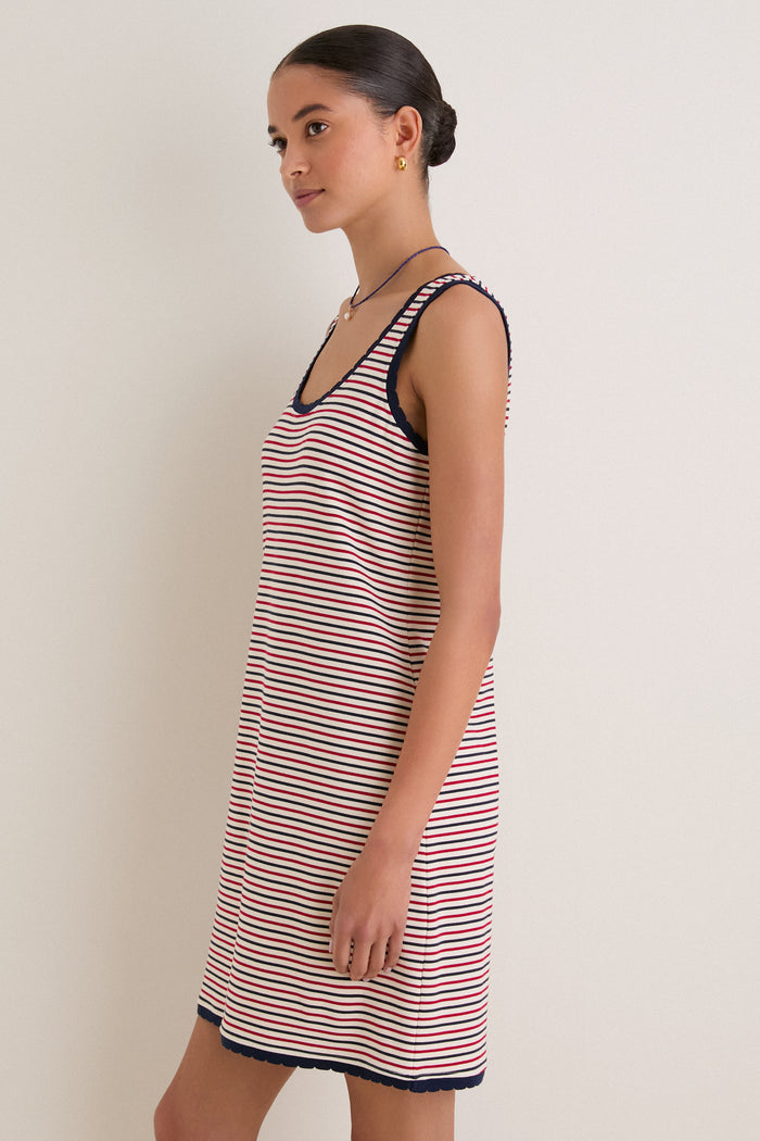 Fairgrounds Stripe Knit Lowe Mini Dress
