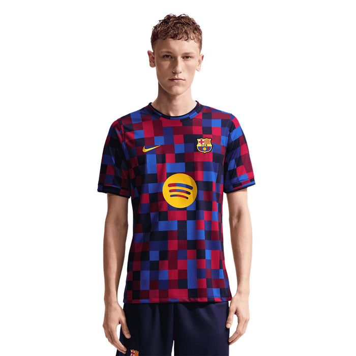 Nike FC Barcelona Home Mens Dri-FIT Soccer Pre-Match Top