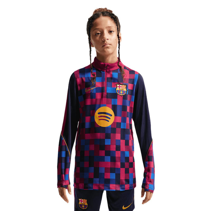 Nike FC Barcelona Strike Home Kids Dri-FIT Soccer Pre-Match Knit Drill Top