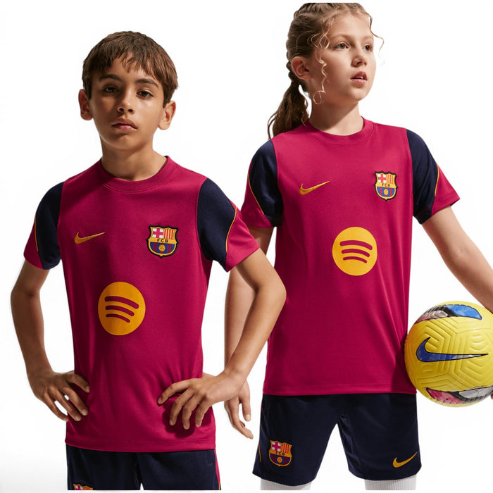 Nike FCB 26 Kids Strike Drill Tee Red