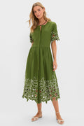 Fern Floral Eyelet Pilar Dress and Short Set