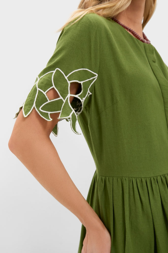 Fern Floral Eyelet Pilar Dress and Short Set