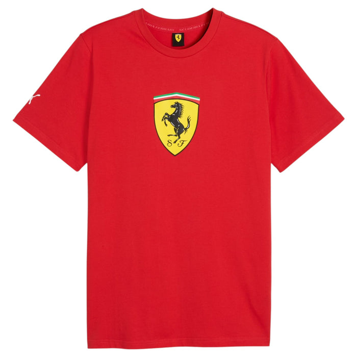 Puma Ferrari Colored Shield T Shirt Red