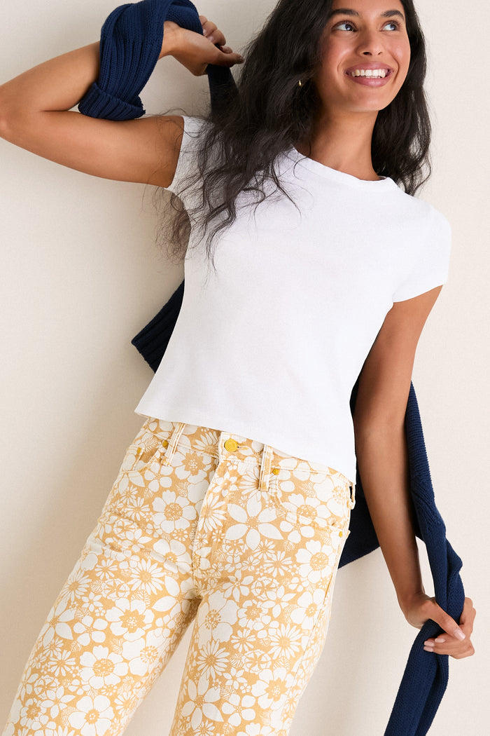 Floral Notes The Mid Rise Rambler Zip Ankle