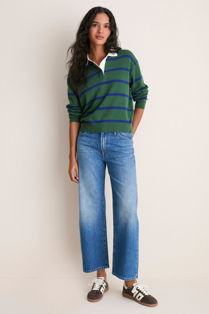 Forest Walk and Galaxy Blue Striped Bond St Polo