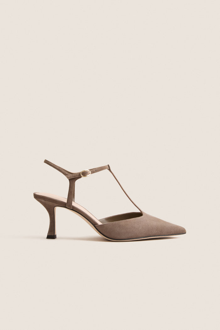 Fossil Suede Margot Heels