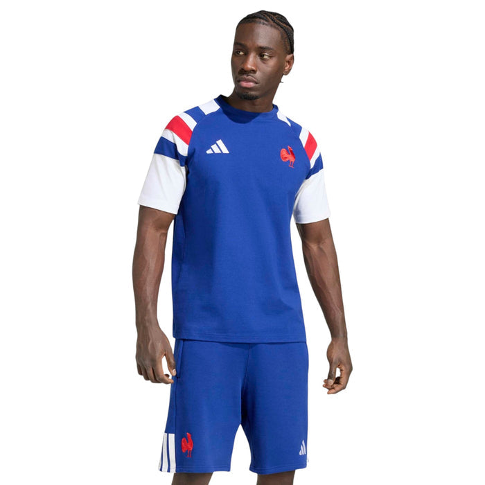 adidas France Rugby 2026/27 Mens Travel T-Shirt