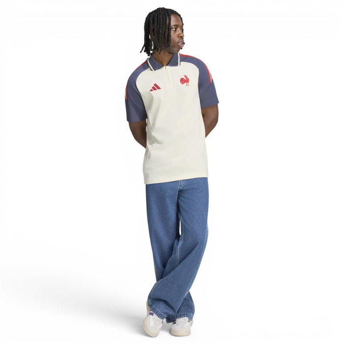 adidas Mens France TR Polo White