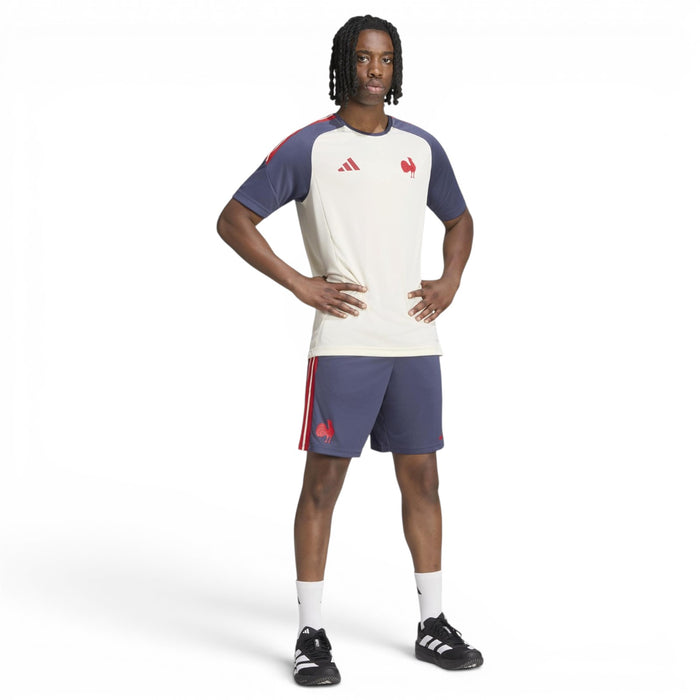adidas Mens France Perf Tee White