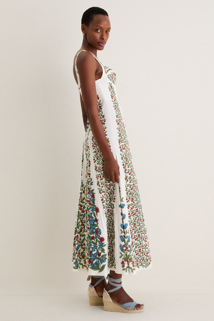 Fruit Beauty Off-White Maxi Dress