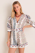 Fruit Beauty Off-White Romper