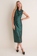 Geometric Tie Jacquard Sinclair Dress