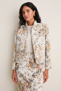 Georgetown Chenille Jacquard Cropped Dalton Jacket