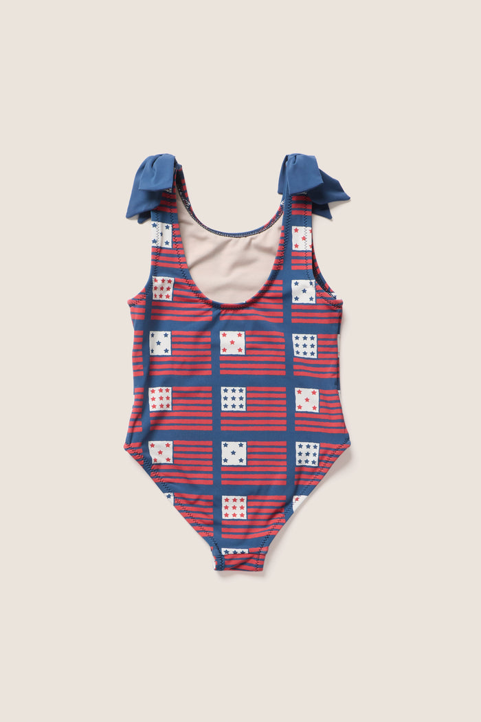 Girls Navy Flag Shelly Suit