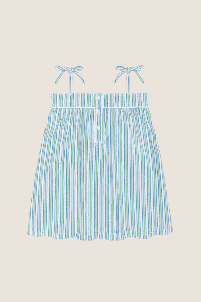 Girls Ticking Stripe French Terry